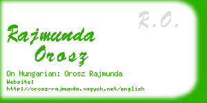 rajmunda orosz business card